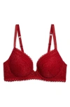 Etam Panama Underwire Contour Bra In Cardinal