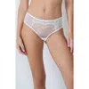 Etam Promise Embroidered Briefs In White