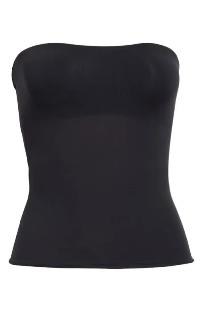 Etam Pure Soft Strapless Bustier Top In Black