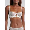 Etam Rosace Underwire Balconette Bra In Ecru