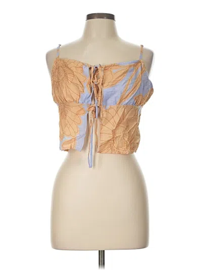 Pre-owned Etam Sleeveless Blouse In Tan