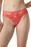 Etam Somptueuse Thong In Pink