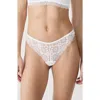 Etam Souffle Bresilien Tanga Thong In White