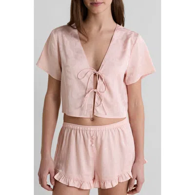 Etam Spiree Pajama Top In Pink