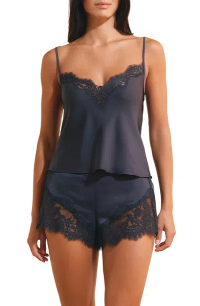 Etam Stella Lace Camisole In Blue