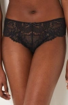 Etam Success Lace Shorty Briefs In Black