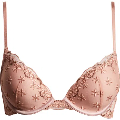Etam The Plunge Push-up Bra In Blush