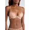 Etam The Plunge Push-up Bra In Pink