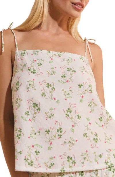 Etam Tillieul Floral Tie Strap Camisole In Neutral