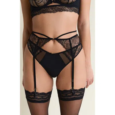 Etam Vertige Porte Jartelles Garter Belt In Black