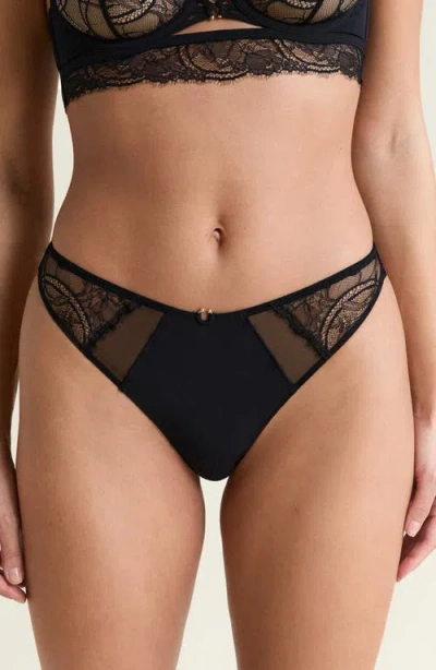 Etam Vertige Thong In Black
