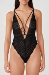 Etam Virtuose Bodysuit In Black