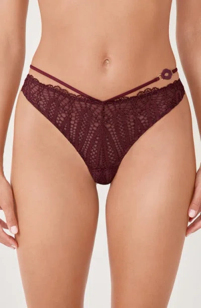 Etam Virtuose Tanga In Brown