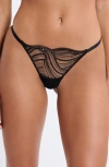 Etam Whisper Of Desire G-string In Black