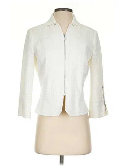 Pre-owned Etcetera 3/4 Sleeve Blouse In Ivory