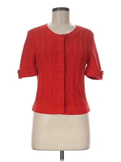 Pre-owned Etcetera 3/4 Sleeve Top Red Square Neckline Tops