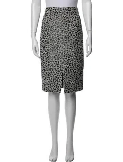 Pre-owned Etcetera Animal Print Knee-length Skirt In Multi