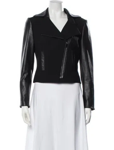 Pre-owned Etcetera Biker Jacket In Black