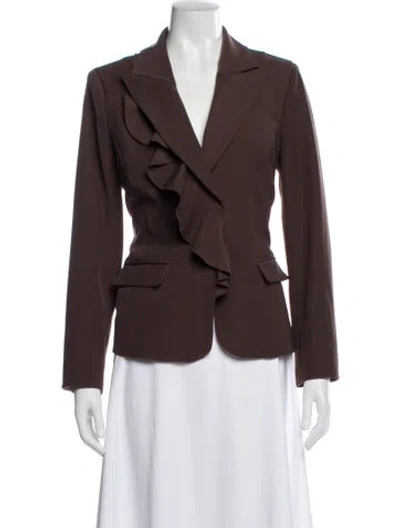 Pre-owned Etcetera Blazer In Brown