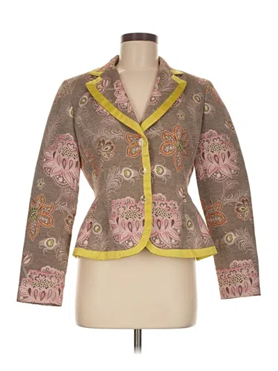 Pre-owned Etcetera Blazer Jacket In Brown