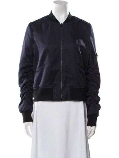 Pre-owned Etcetera Bomber Jacket In Blue