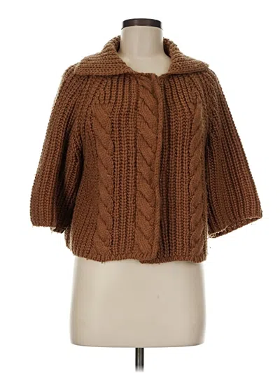 Pre-owned Etcetera Cardigan Sweater In Brown