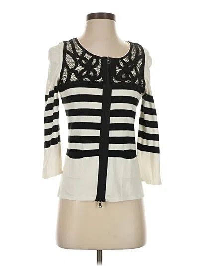 Pre-owned Etcetera Cardigan Sweater In Ivory