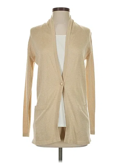 Pre-owned Etcetera Cardigan Sweater In Tan