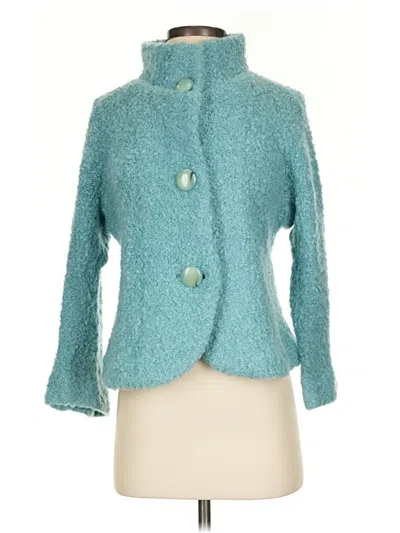 Pre-owned Etcetera Cardigan Sweater In Teal