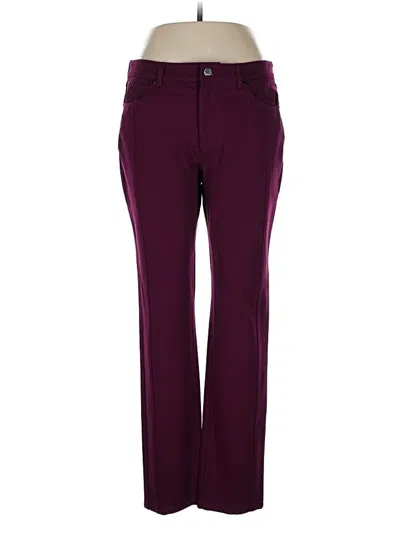 Pre-owned Etcetera Casual Pants In Burgundy