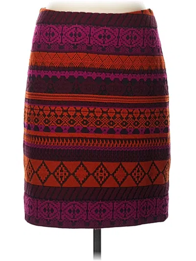 Pre-owned Etcetera Casual Skirt In Burgundy