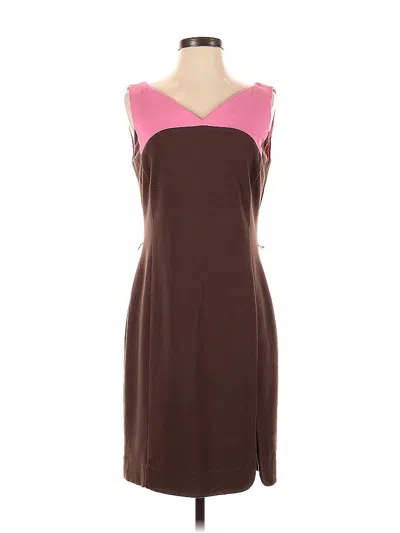 Pre-owned Etcetera Cocktail Dress In Brown