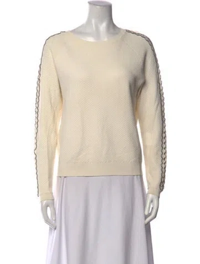 Pre-owned Etcetera Crew Neck Sweater In Neutrals
