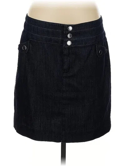 Pre-owned Etcetera Denim Skirt In Black