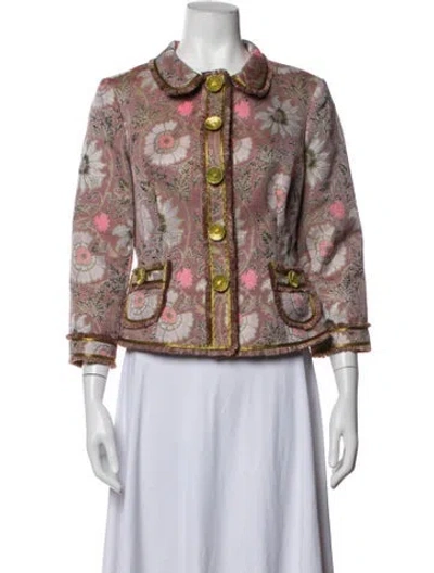 Pre-owned Etcetera Floral Print Jacket In Multicolor