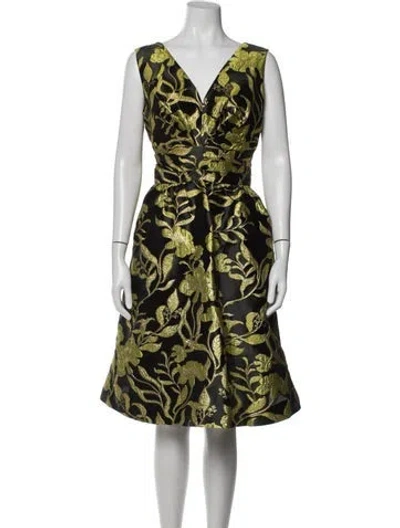 Pre-owned Etcetera Floral Print Knee-length Dress W/ Tags In Black