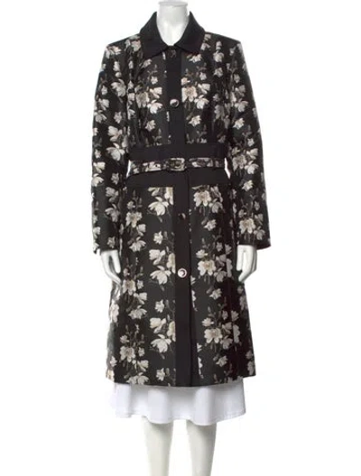 Pre-owned Etcetera Floral Print Long Dress W/ Tags In Black
