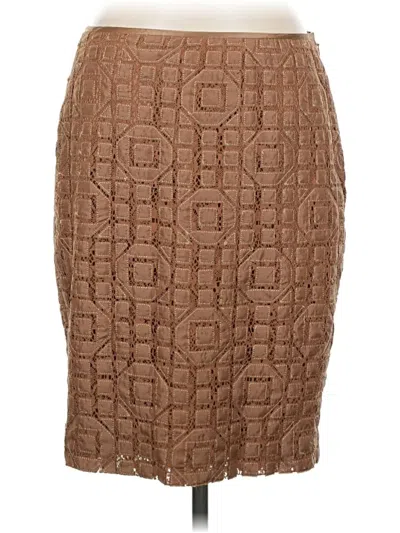 Pre-owned Etcetera Formal Skirt In Brown