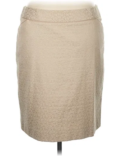 Pre-owned Etcetera Formal Skirt In Tan