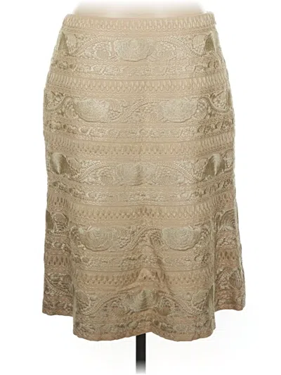 Pre-owned Etcetera Formal Skirt In Tan