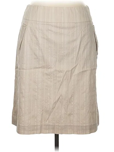 Pre-owned Etcetera Formal Skirt In Tan