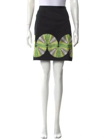 Pre-owned Etcetera Graphic Print Mini Skirt In Multi