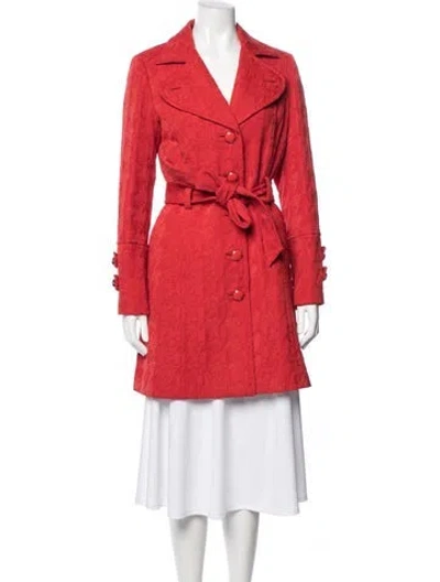 Pre-owned Etcetera Knee-length Coat In Red