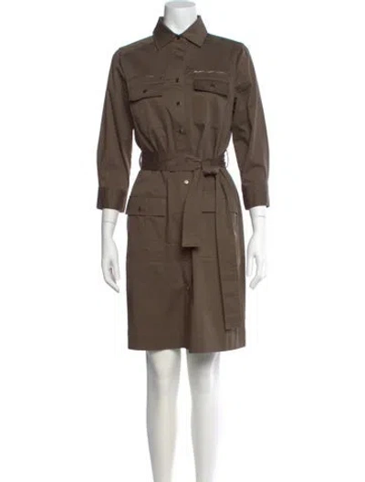 Pre-owned Etcetera Knee-length Dress In Brown