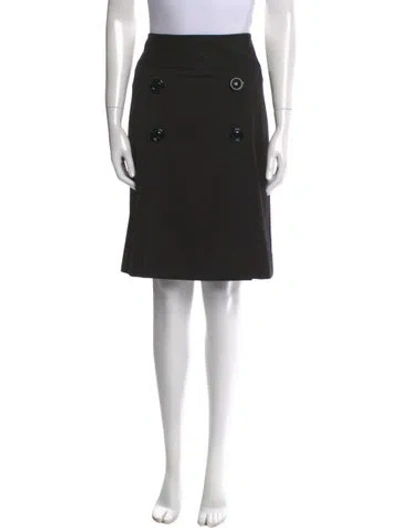 Pre-owned Etcetera Knee-length Skirt In Black