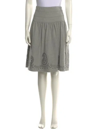 Pre-owned Etcetera Knee-length Skirt In Gray