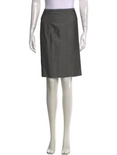 Pre-owned Etcetera Knee-length Skirt In Gray