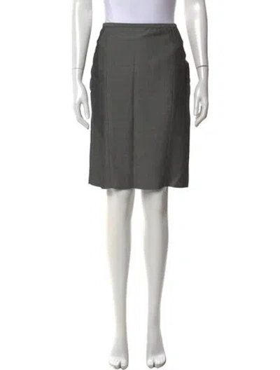 Pre-owned Etcetera Knee-length Skirt In Gray