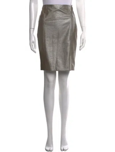 Pre-owned Etcetera Knee-length Skirt In Grey
