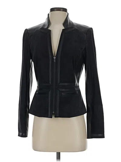 Pre-owned Etcetera Leather Jacket In Black